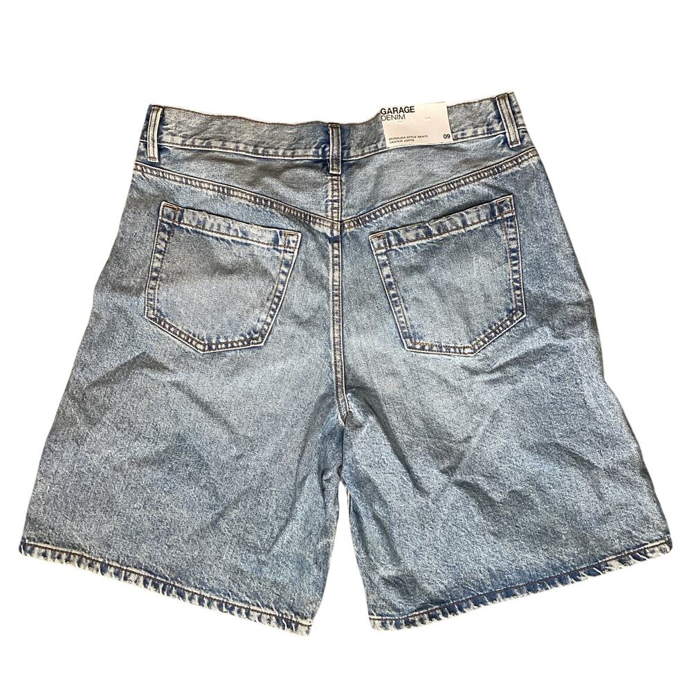 Garage Skater‎ Jorts Womens 9 Jodie Blue New Bermuda Style Denim Shorts NWT - Picture 4 of 11